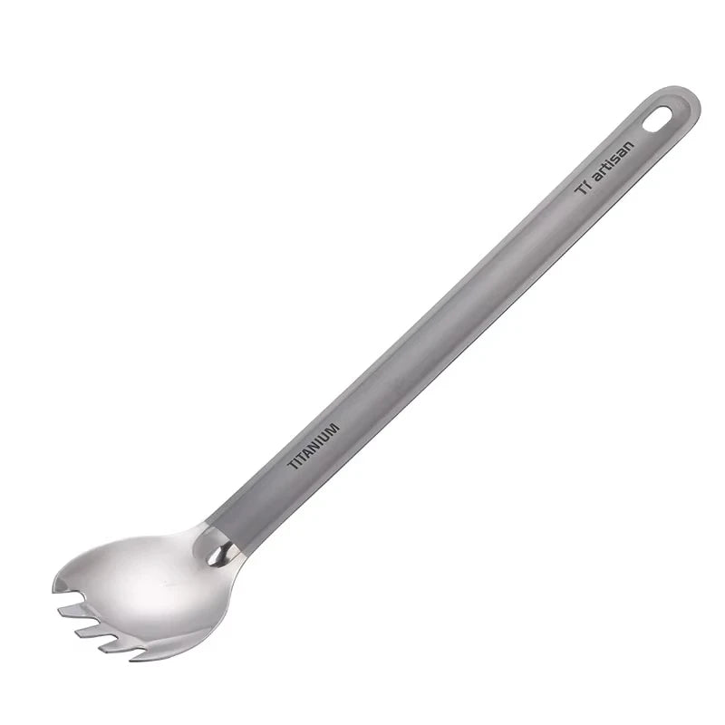 Titanium Spork — Ultralight Long Handle